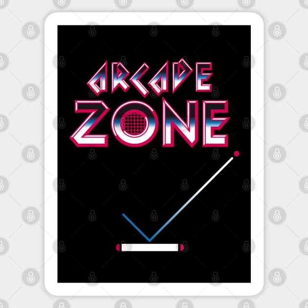 Arcade Zone Sticker by andrew_kelly_uk@yahoo.co.uk